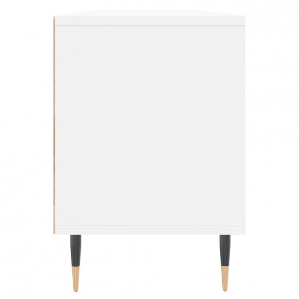 Meuble TV blanc 150x30x44,5 cm bois d'ingénierie