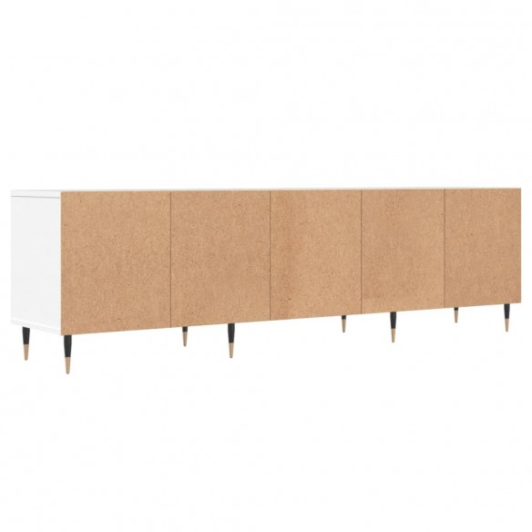 Meuble TV blanc 150x30x44,5 cm bois d'ingénierie