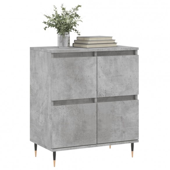 Buffet Gris béton 60x35x70 cm Bois d'ingénierie