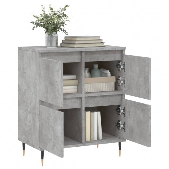 Buffet Gris béton 60x35x70 cm Bois d'ingénierie