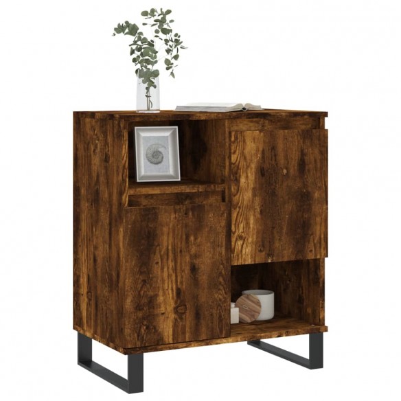 Buffet Chêne fumé 60x35x70 cm Bois d'ingénierie