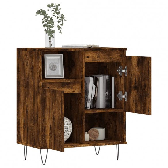 Buffet Chêne fumé 60x35x70 cm Bois d'ingénierie