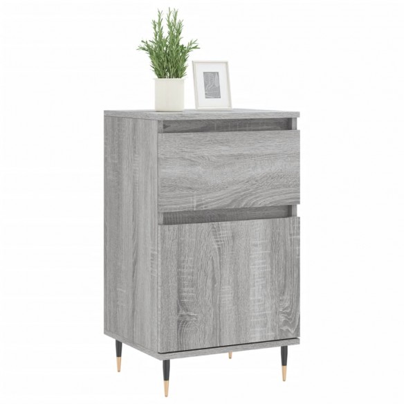 Buffets 2 pcs sonoma gris 40x35x70 cm bois d'ingénierie