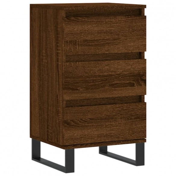 Buffet chêne marron 40x35x70 cm bois d'ingénierie