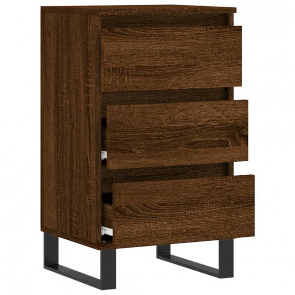 Buffet chêne marron 40x35x70 cm bois d'ingénierie