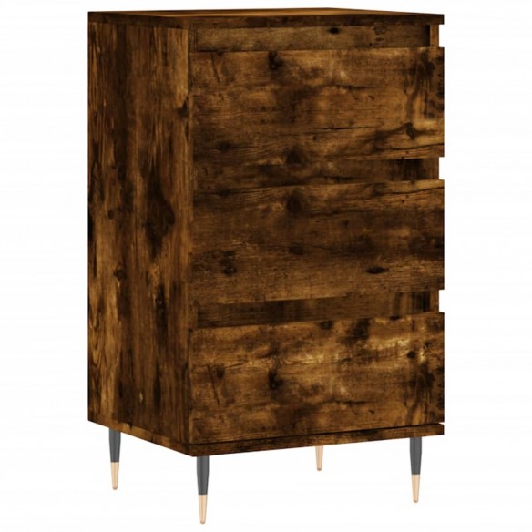 Buffet chêne fumé 40x35x70 cm bois d'ingénierie