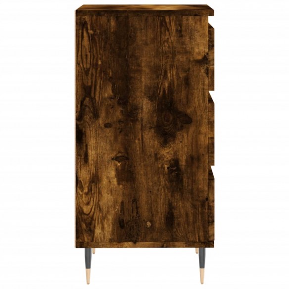 Buffet chêne fumé 40x35x70 cm bois d'ingénierie