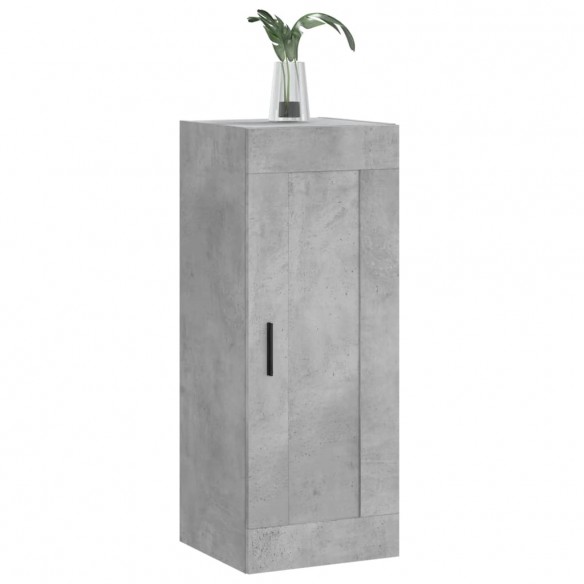 Armoire murale gris béton 34,5x34x90 cm bois d'ingénierie