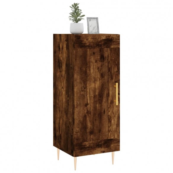 Buffet Chêne fumé 34,5x34x90 cm Bois d'ingénierie