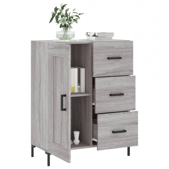 Buffet sonoma gris 69,5x34x90 cm bois d'ingénierie