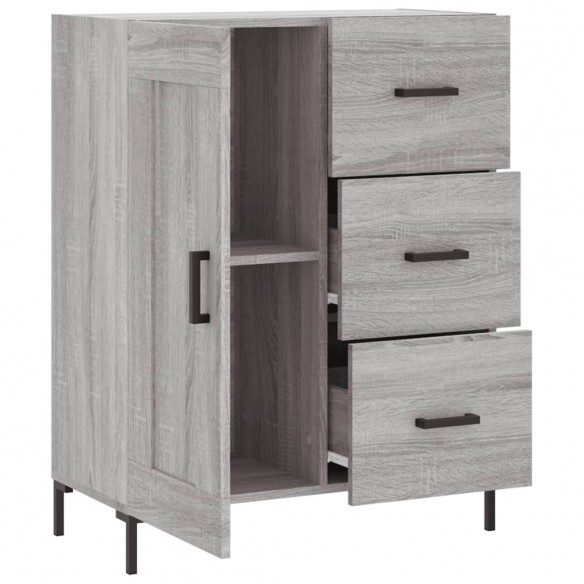 Buffet sonoma gris 69,5x34x90 cm bois d'ingénierie