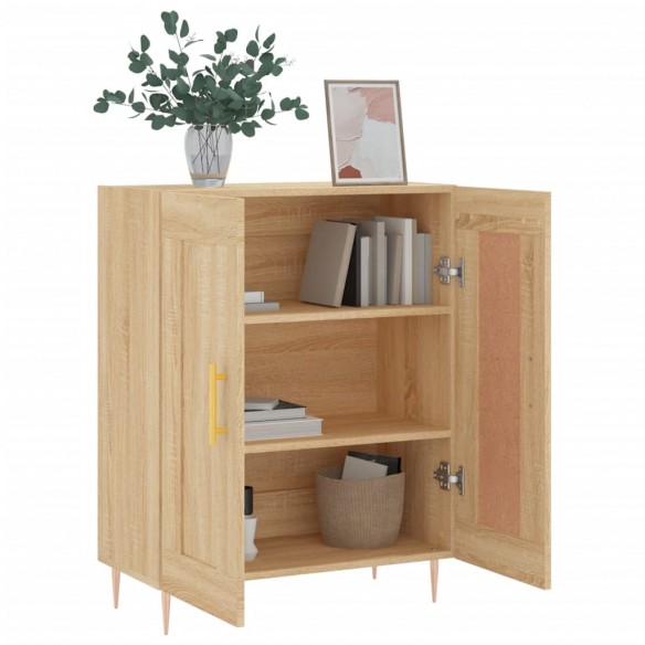 Buffet chêne sonoma 69,5x34x90 cm bois d'ingénierie