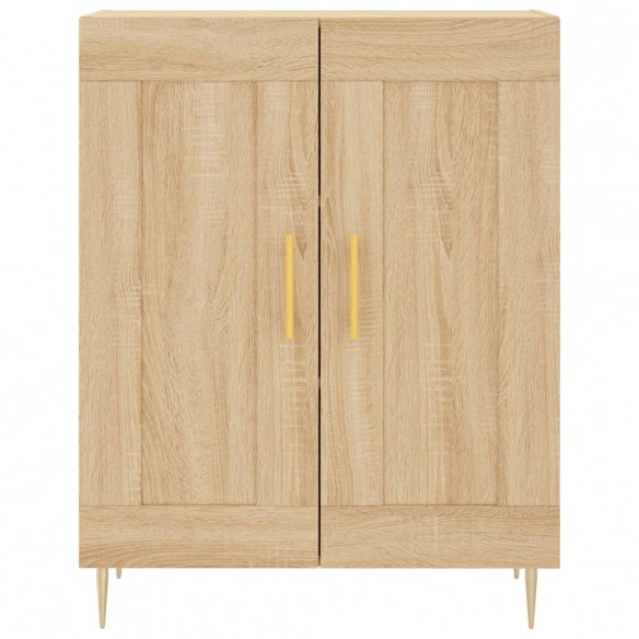 Buffet chêne sonoma 69,5x34x90 cm bois d'ingénierie