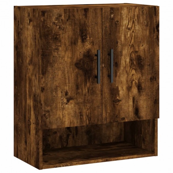 Armoire murale chêne fumé 60x31x70 cm bois d'ingénierie