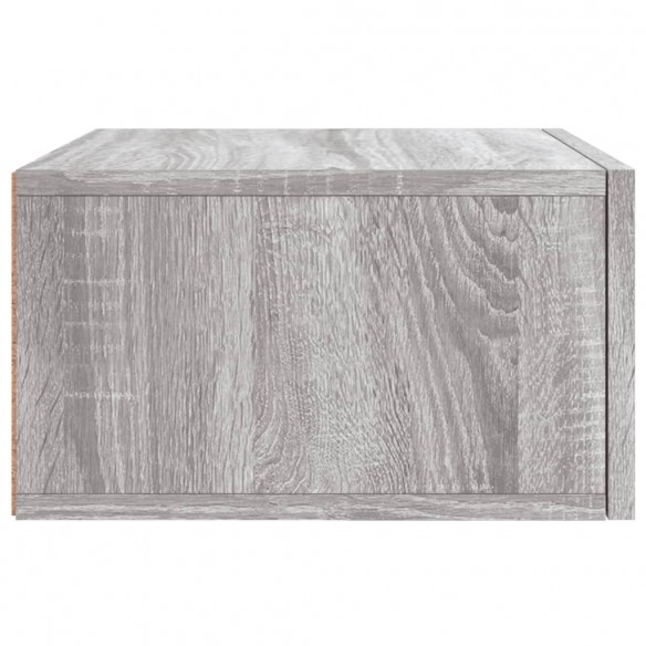 Table de chevet murale sonoma gris 35x35x20 cm