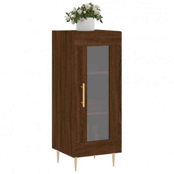 Buffet Chêne marron 34,5x34x90 cm Bois d'ingénierie