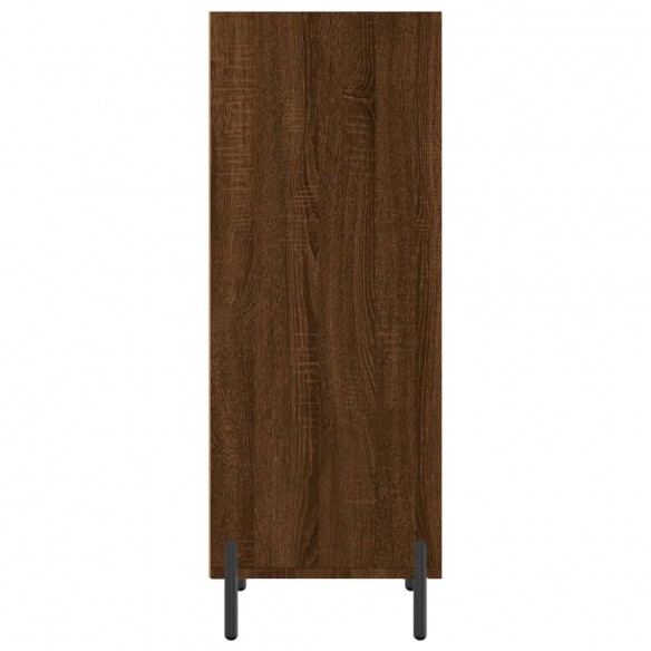 Buffet chêne marron 34,5x32,5x90 cm bois d'ingénierie