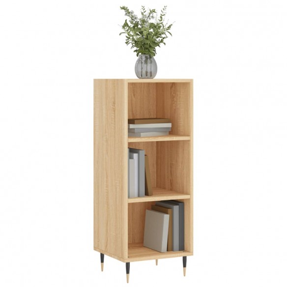 Buffet chêne sonoma 34,5x32,5x90 cm bois d'ingénierie