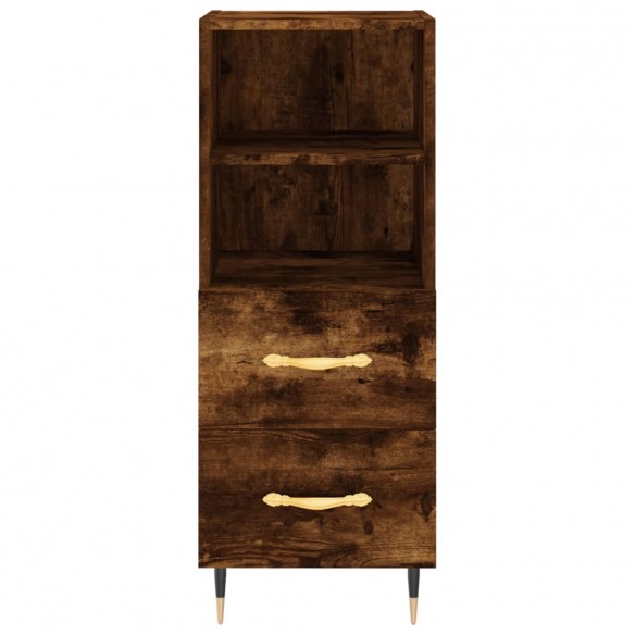 Buffet Chêne fumé 34,5x34x90 cm Bois d'ingénierie