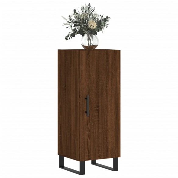 Buffet Chêne marron 34,5x34x90 cm Bois d'ingénierie