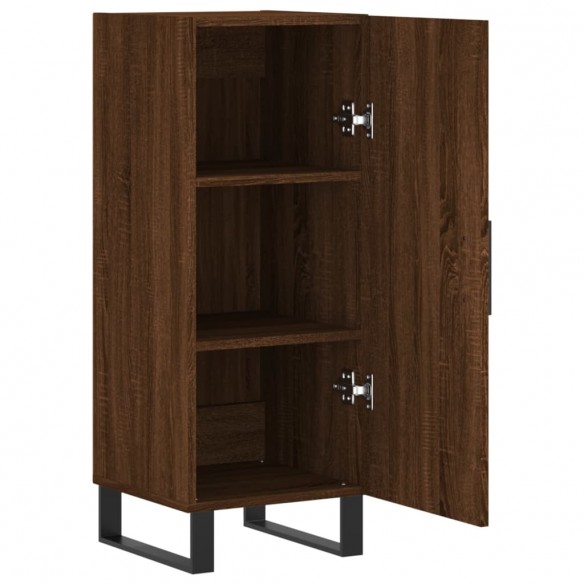 Buffet Chêne marron 34,5x34x90 cm Bois d'ingénierie