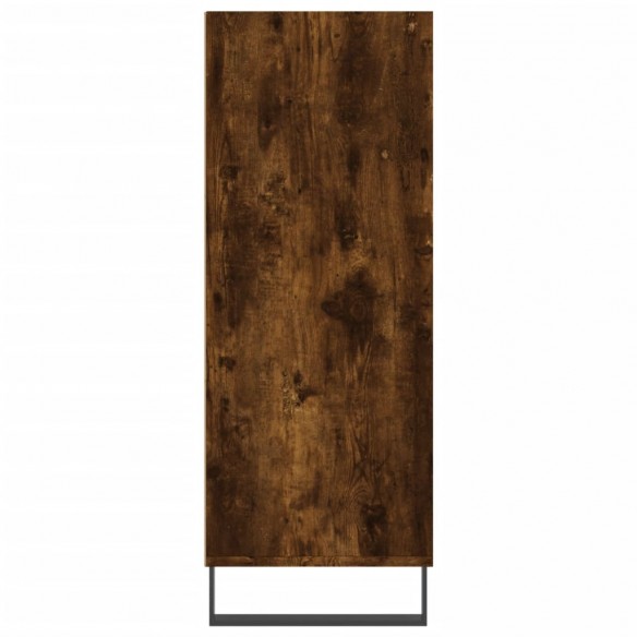 Armoire à étagères chêne fumé 69,5x32,5x90 cm bois d'ingénierie