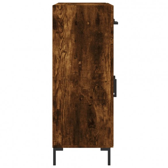 Buffet chêne fumé 69,5x34x90 cm bois d'ingénierie