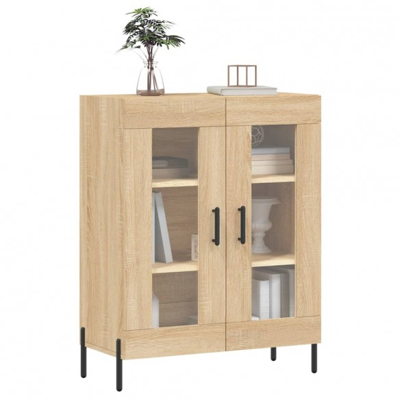 Buffet chêne sonoma 69,5x34x90 cm bois d'ingénierie