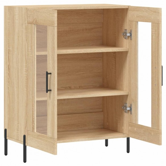 Buffet chêne sonoma 69,5x34x90 cm bois d'ingénierie