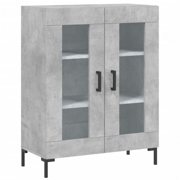 Buffet gris béton 69,5x34x90 cm bois d'ingénierie