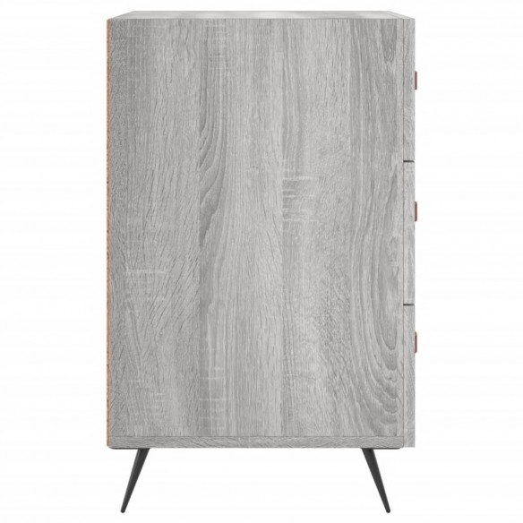 Table de chevet sonoma gris 40x40x66 cm bois d'ingénierie