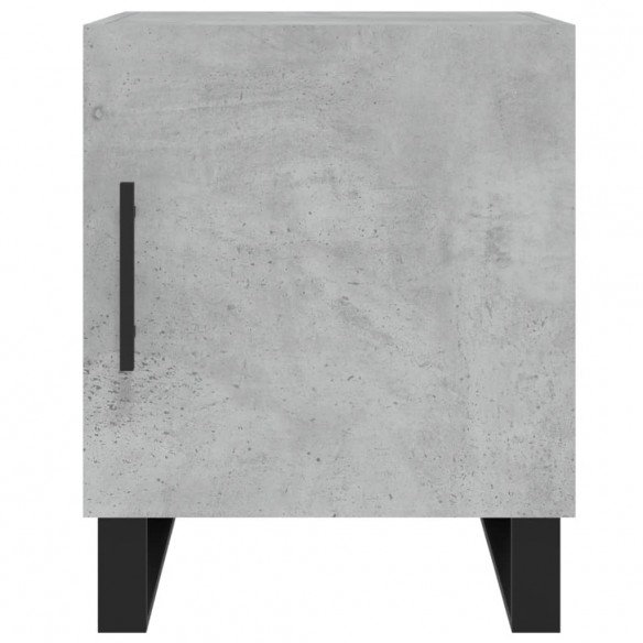 Table de chevet gris béton 40x40x50 cm bois d’ingénierie