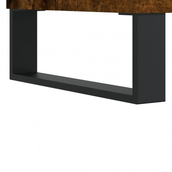 Table de chevet chêne fumé 40x35x47,5 cm bois d’ingénierie