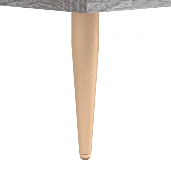 Table de chevet sonoma gris 40x35x47,5 cm bois d’ingénierie