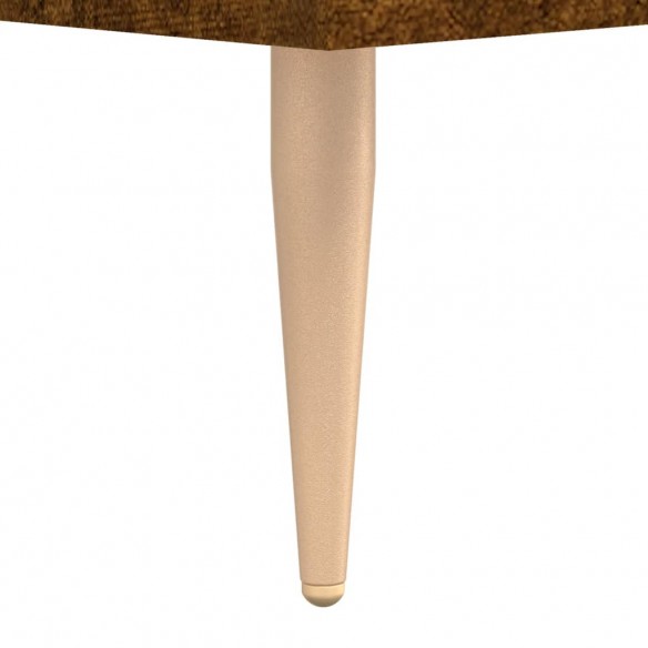 Table de chevet chêne fumé 40x35x47,5 cm bois d’ingénierie