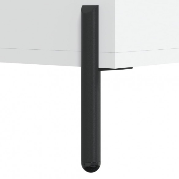 Tables de chevet 2 pcs blanc 40x35x47,5 cm bois d’ingénierie