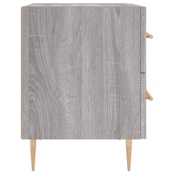 Table de chevet sonoma gris 40x35x47,5 cm bois d’ingénierie