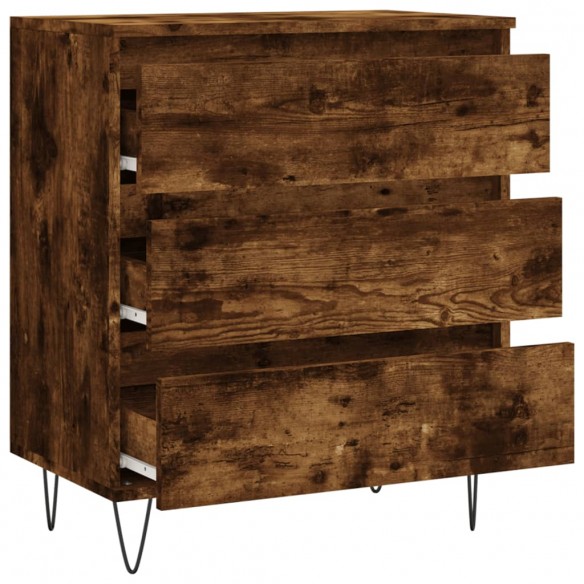 Buffet Chêne fumé 60x35x70 cm Bois d'ingénierie