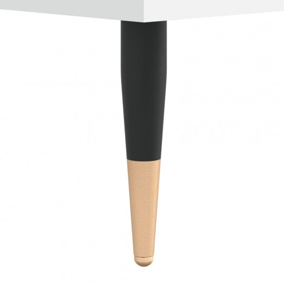 Table basse blanc 60x60x30 cm bois d'ingénierie