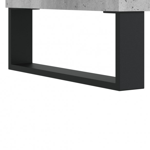 Meuble TV gris béton 103,5x30x50 cm bois d'ingénierie