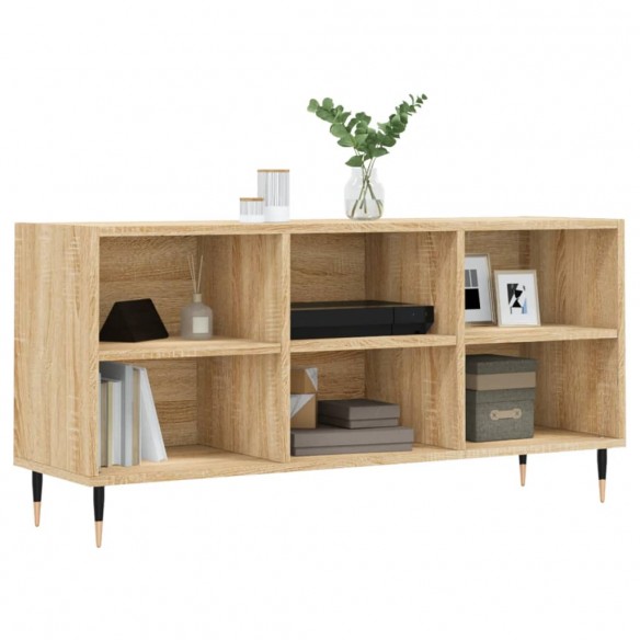 Meuble TV chêne sonoma 103,5x30x50 cm bois d'ingénierie