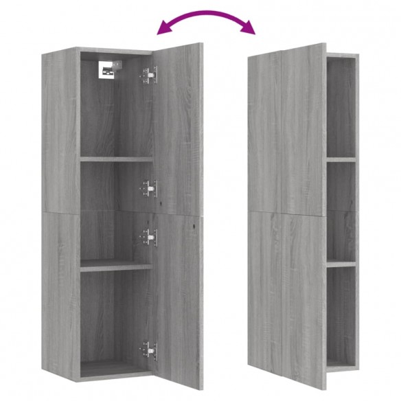 Meubles TV muraux 2 pcs Sonoma gris 30,5x30x110 cm