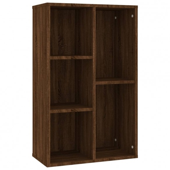 Bibliothèque/Buffet chêne marron 50x25x80 cm bois d'ingénierie