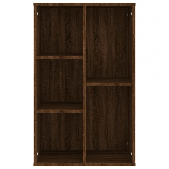 Bibliothèque/Buffet chêne marron 50x25x80 cm bois d'ingénierie