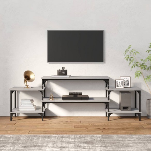 Meuble TV Sonoma gris 157x35x52 cm bois d'ingénierie