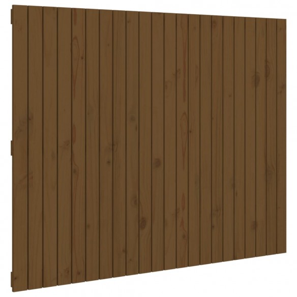 Tête de lit murale Marron miel 140x3x110 cm Bois massif de pin