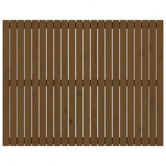 Tête de lit murale Marron miel 140x3x110 cm Bois massif de pin