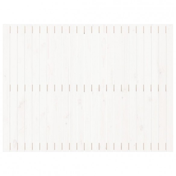 Tête de lit murale Blanc 146,5x3x110 cm Bois massif de pin