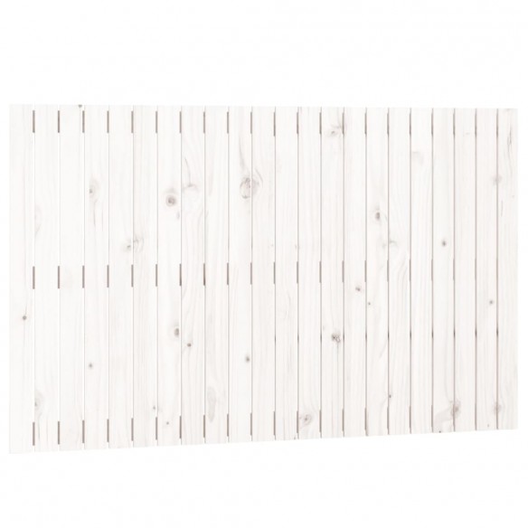 Tête de lit murale Blanc 140x3x90 cm Bois massif de pin