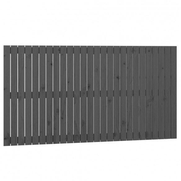 Tête de lit murale Gris 166x3x90 cm Bois massif de pin